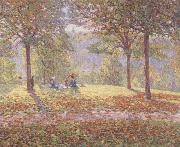 Wynford Dewhurst Luncheon on the Grass oil painting on canvas